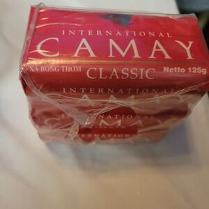 International Camay Classic Soap Bars 3 Pack 125g Red Lovely Floral Scent